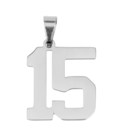 Large Silver Sports Number Collection