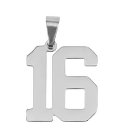 Large Silver Sports Number Collection
