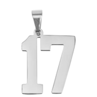 Large Silver Sports Number Collection - 17