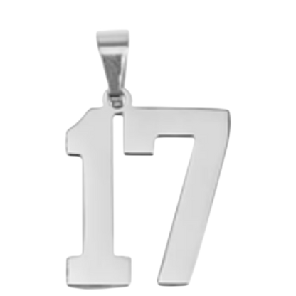 Large Silver Sports Number Collection