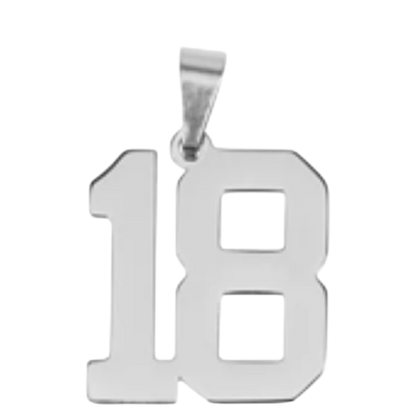 Large Silver Sports Number Collection