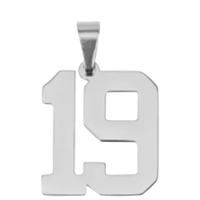 Large Silver Sports Number Collection - 19