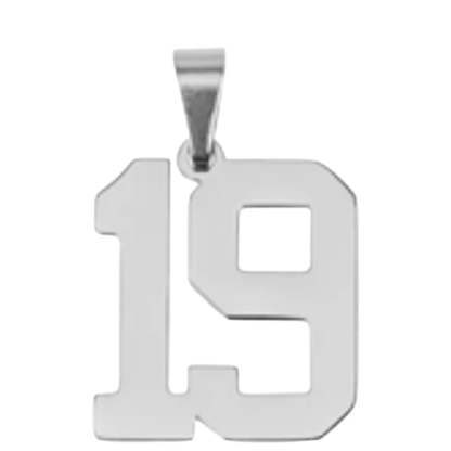 Large Silver Sports Number Collection