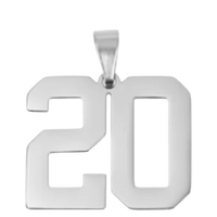 Large Silver Sports Number Collection - 20