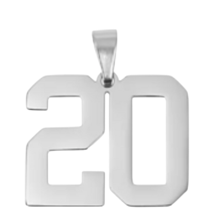 Large Silver Sports Number Collection