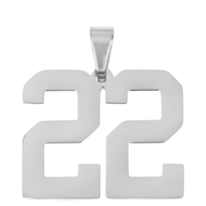 Large Silver Sports Number Collection