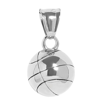 Sport Collection - Large Silver Basketball