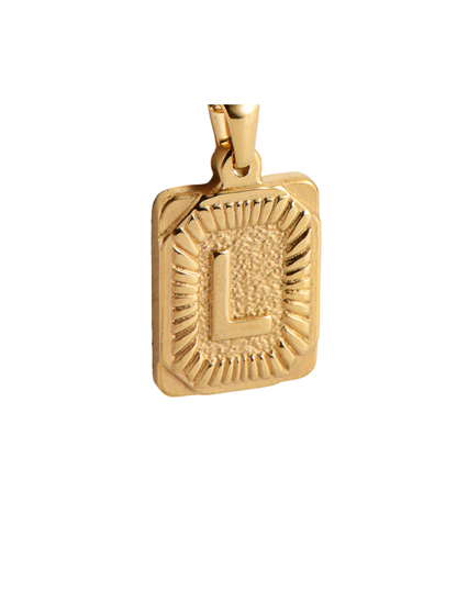 Gold Pendant Initial Collection