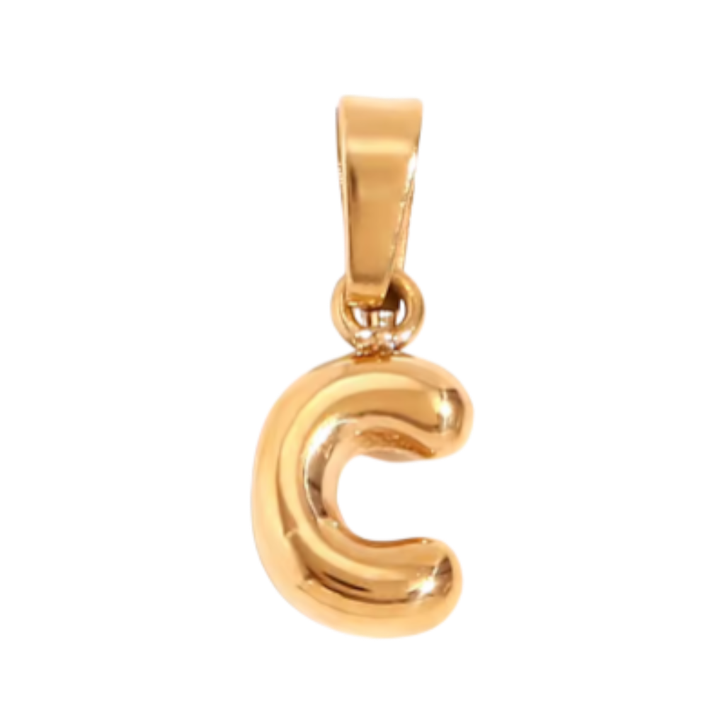 Small Gold Bubble Letter Collection