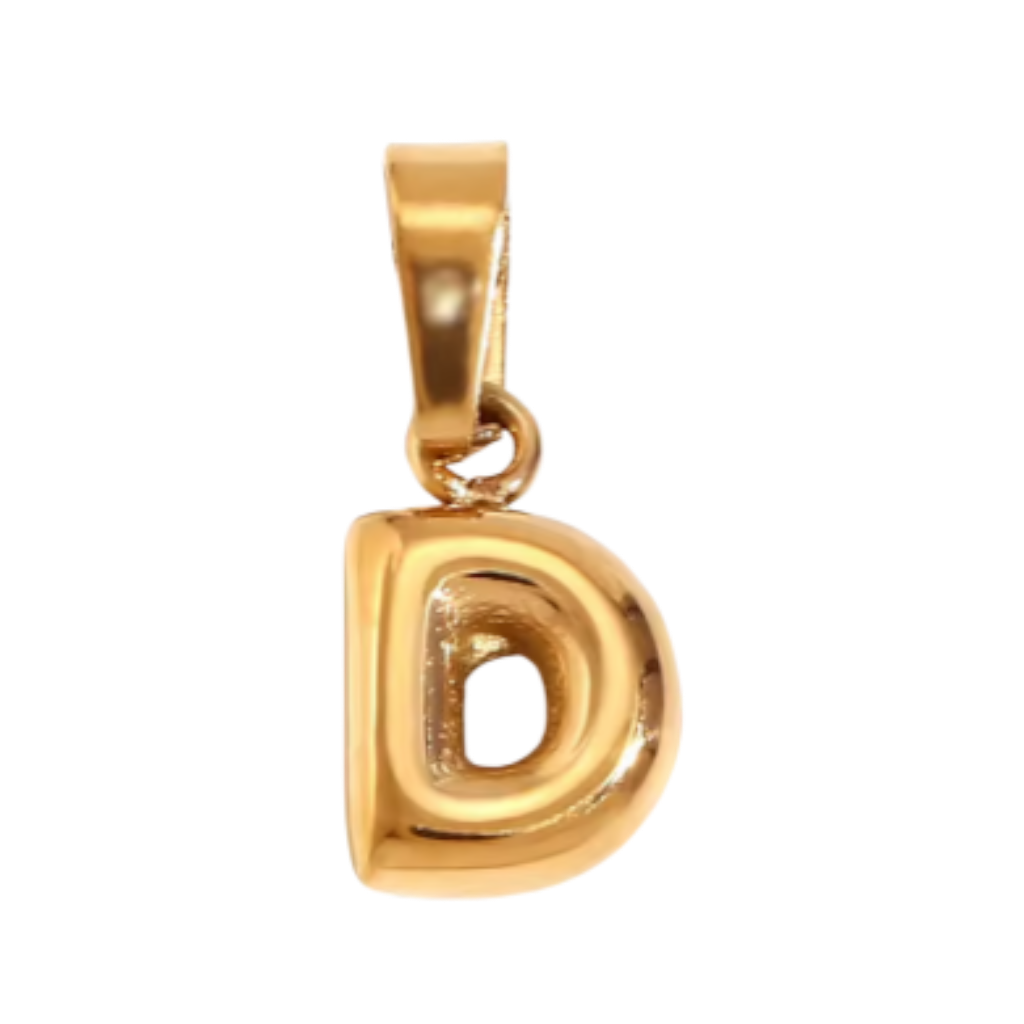 Small Gold Bubble Letter Collection