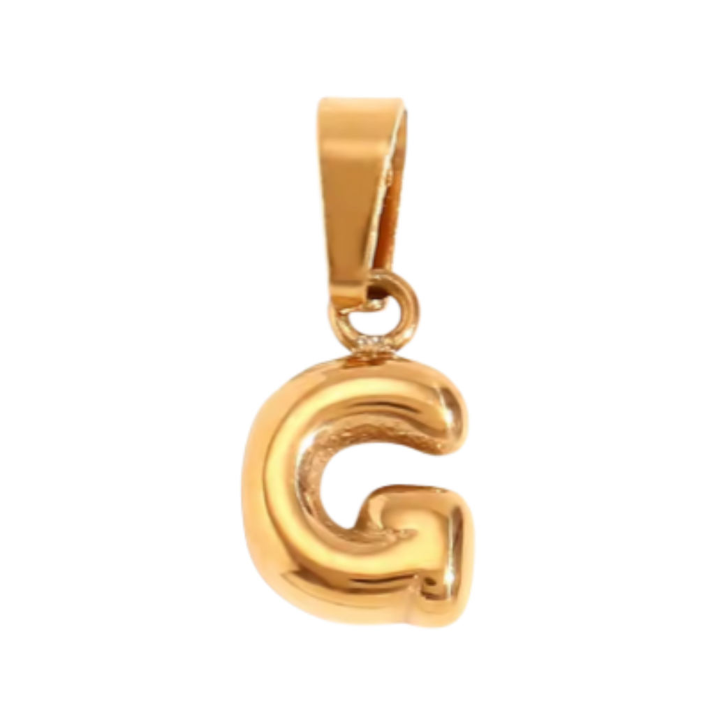 Small Gold Bubble Letter Collection