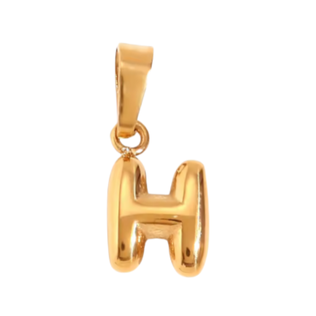 Small Gold Bubble Letter Collection