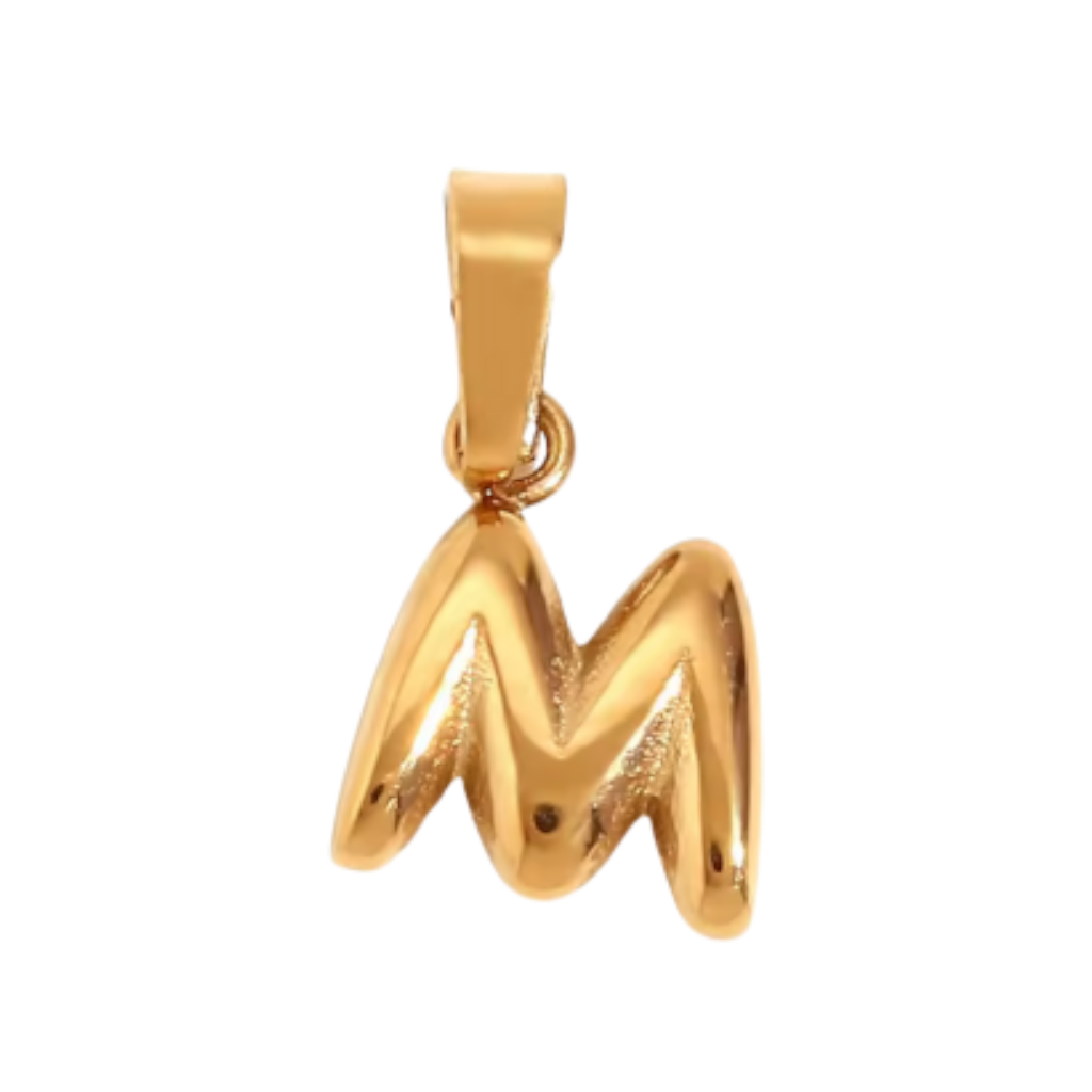 Small Gold Bubble Letter Collection