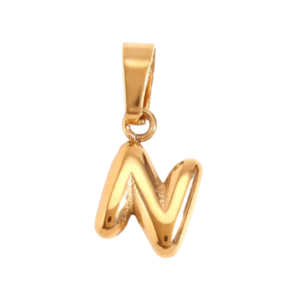 Small Gold Bubble Letter Collection