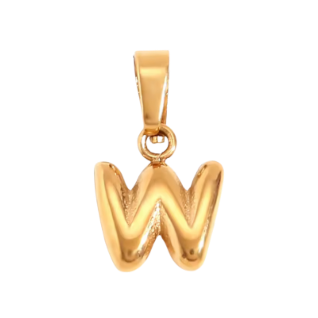 Small Gold Bubble Letter Collection