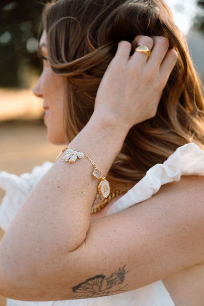 2.5mm Gold Paperclip Chain Bracelet