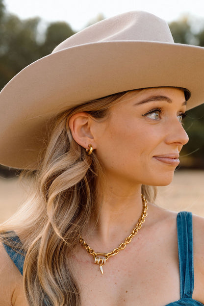 Gold Chunky Earrings