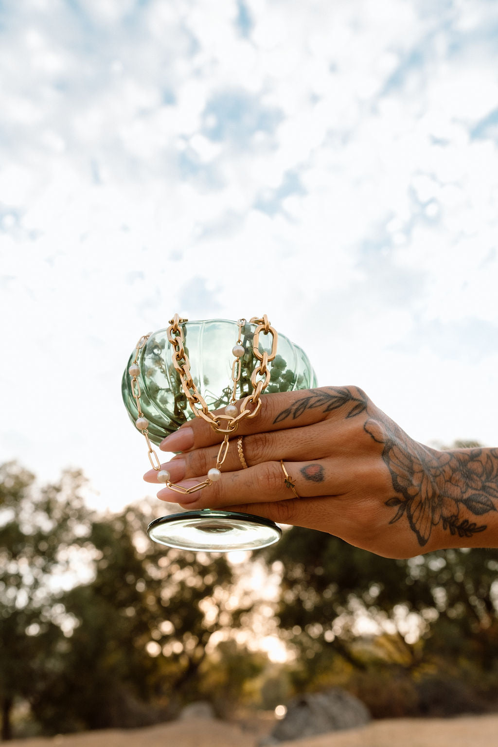 Gold Flat Circle Stacking Ring