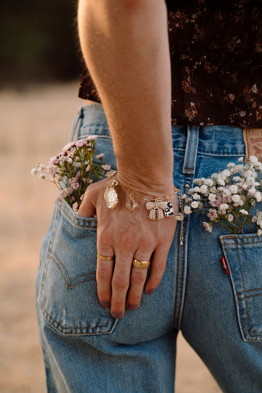 4mm Gold Paperclip Chain Bracelet