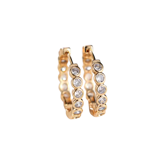 Gold CZ Bubble Huggies