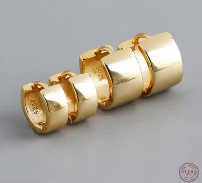 Chunky Gold Huggie Earrings