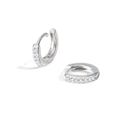Gold Filled CZ Hoops