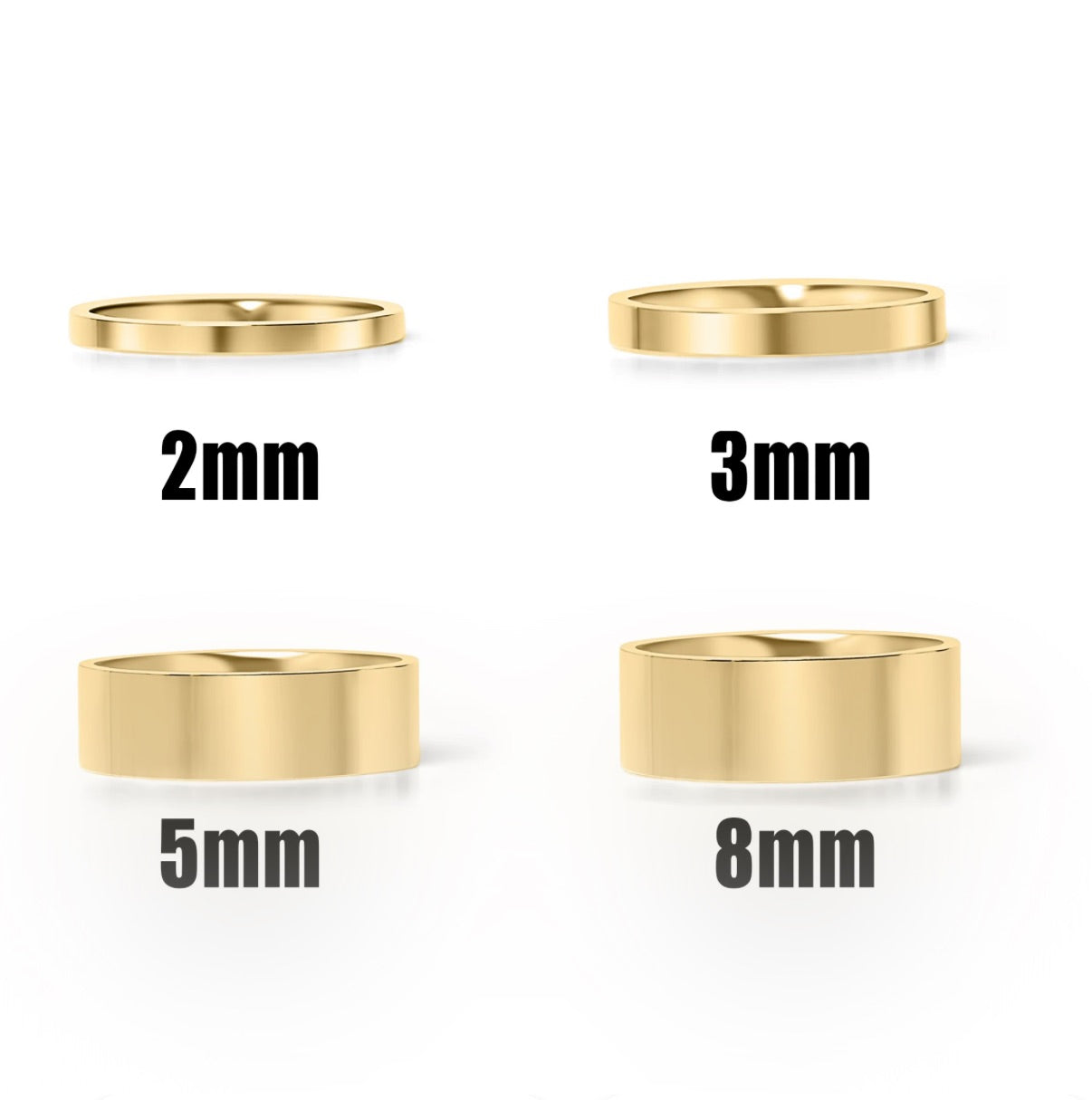 Gold Flat Chunky Ring