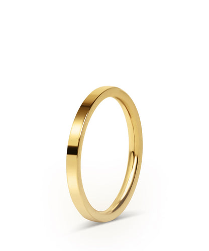 Gold Flat Chunky Ring