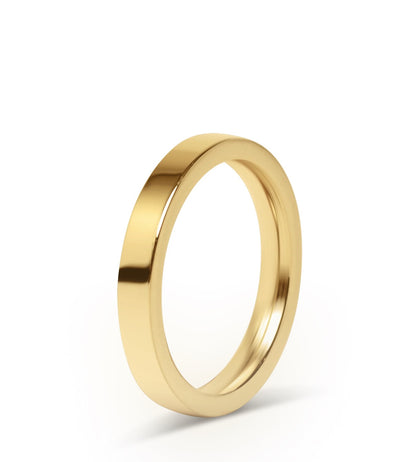 Gold Flat Chunky Ring