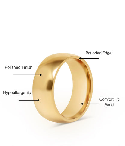 Gold Chunky Rounded Ring