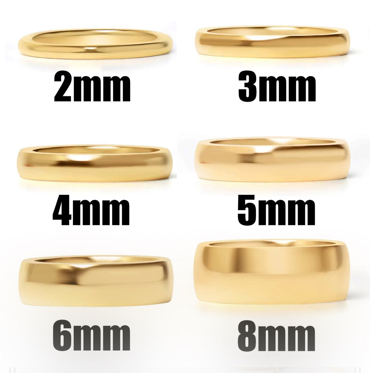 Gold Chunky Rounded Ring