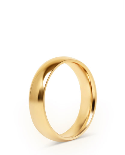 Gold Chunky Rounded Ring