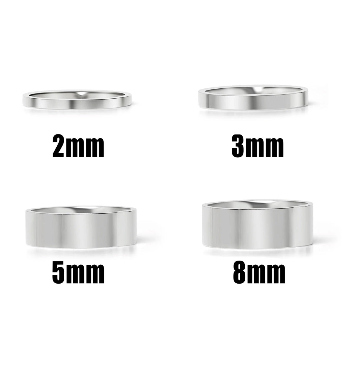 Silver Flat Chunky Ring