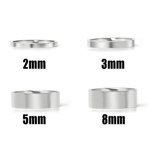 Silver Flat Chunky Ring