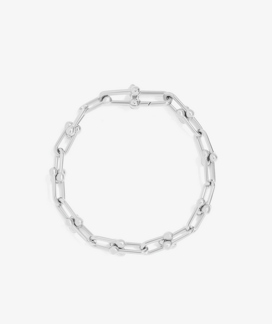 Silver Hardware Bracelet