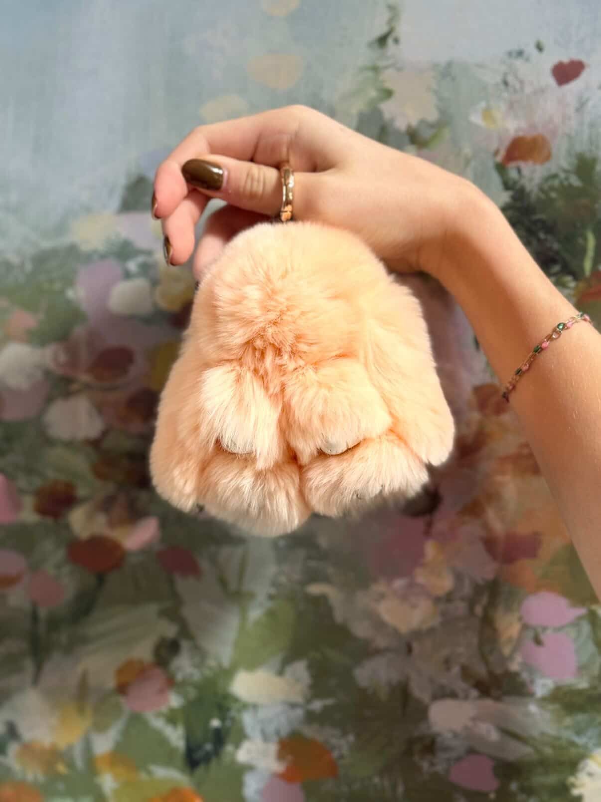 Small Baby Bunny Keychain
