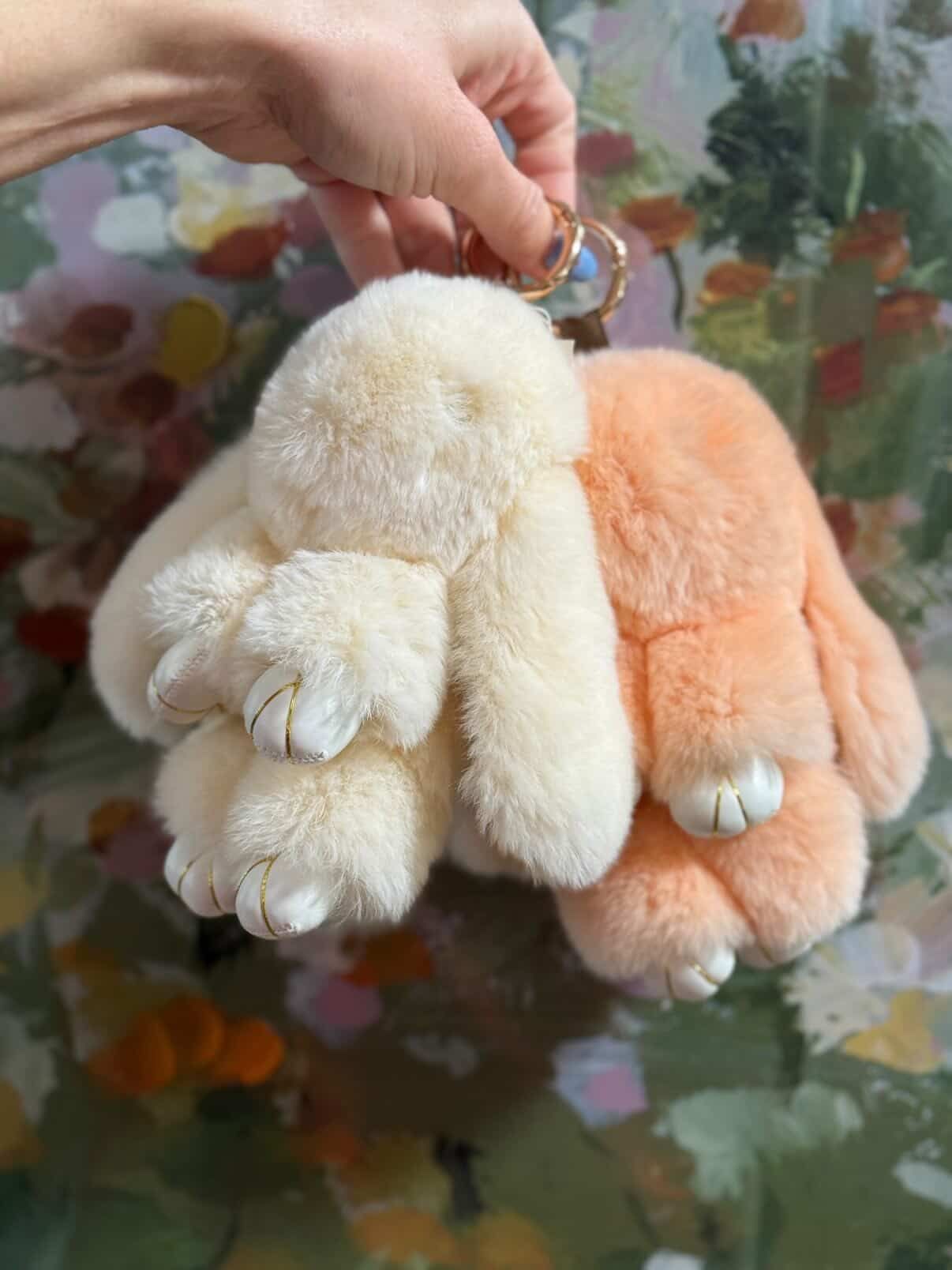 Large Baby Bunny Keychain