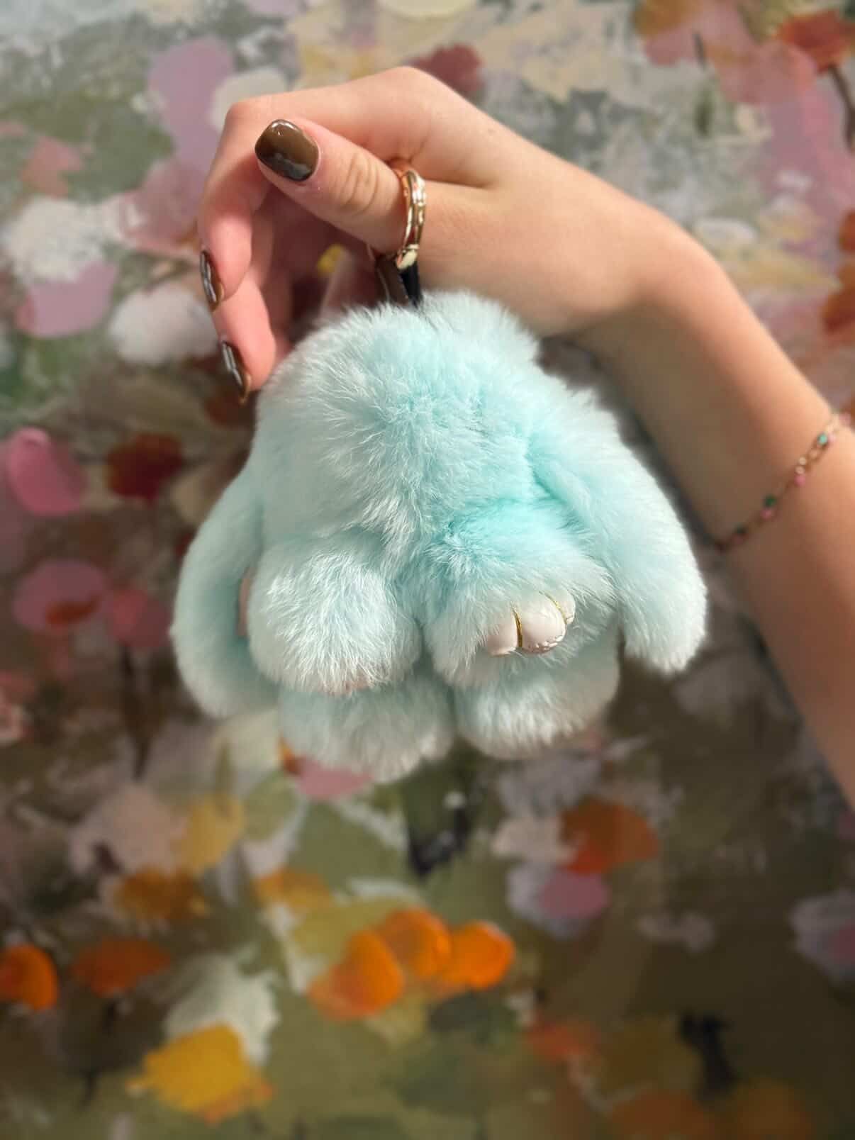 Small Baby Bunny Keychain
