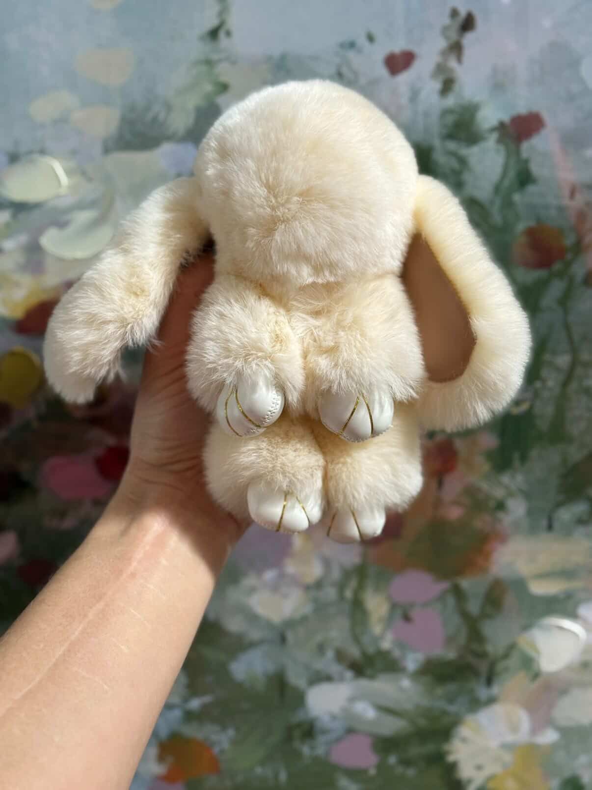 Large Baby Bunny Keychain