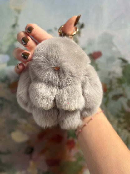Small Baby Bunny Keychain
