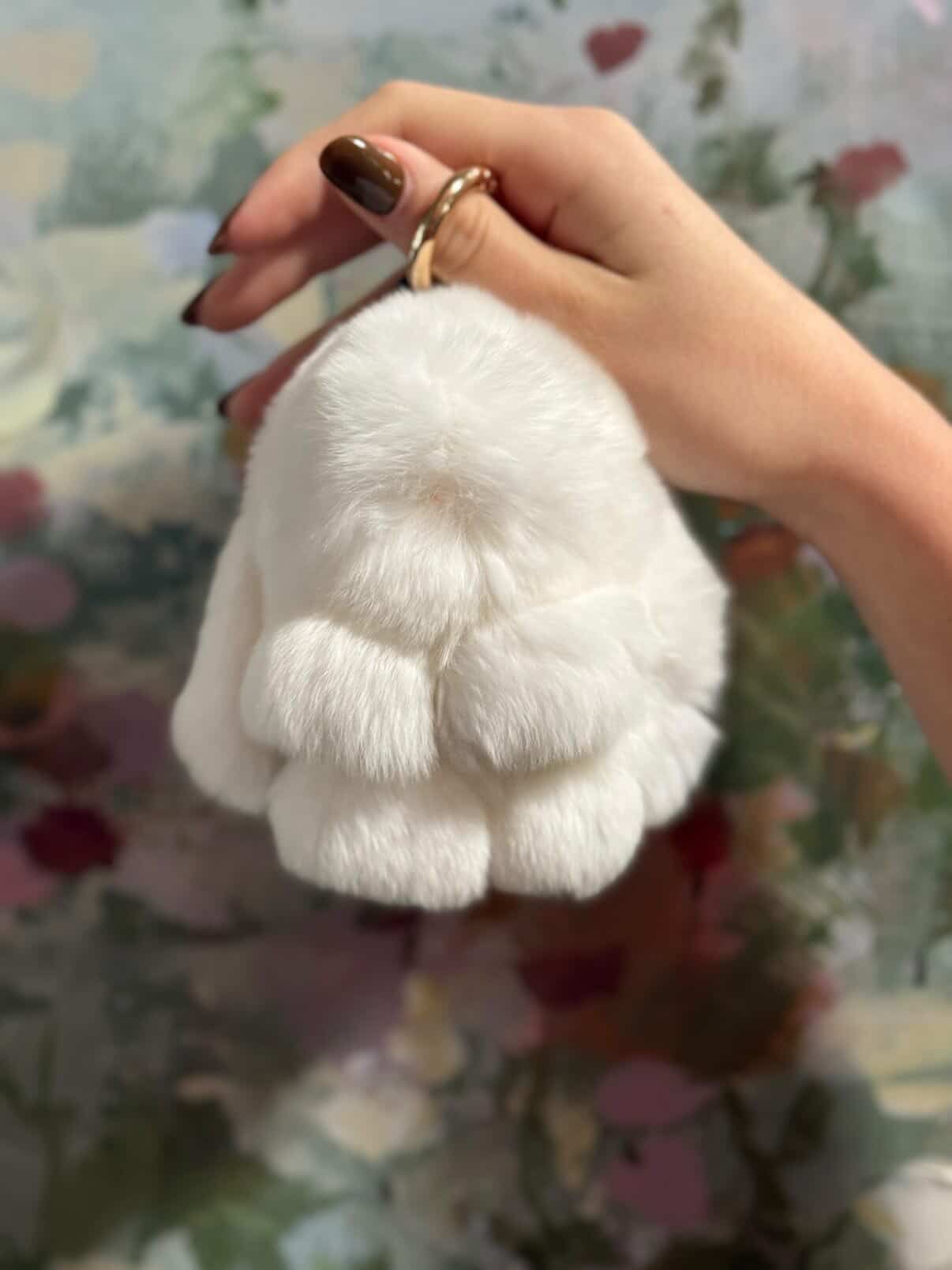 Small Baby Bunny Keychain