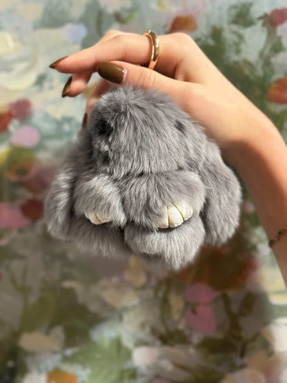 Small Baby Bunny Keychain