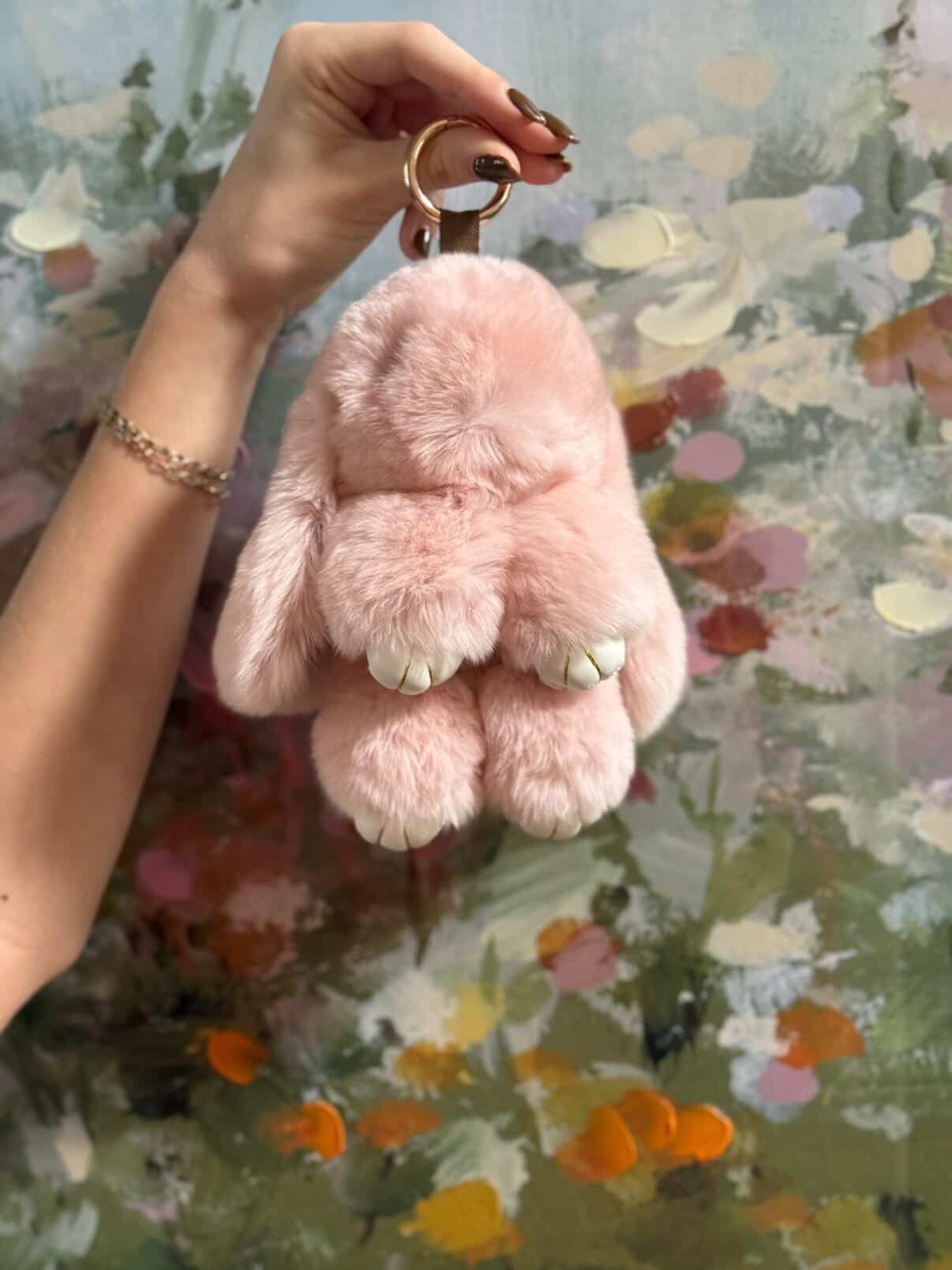 Large Baby Bunny Keychain