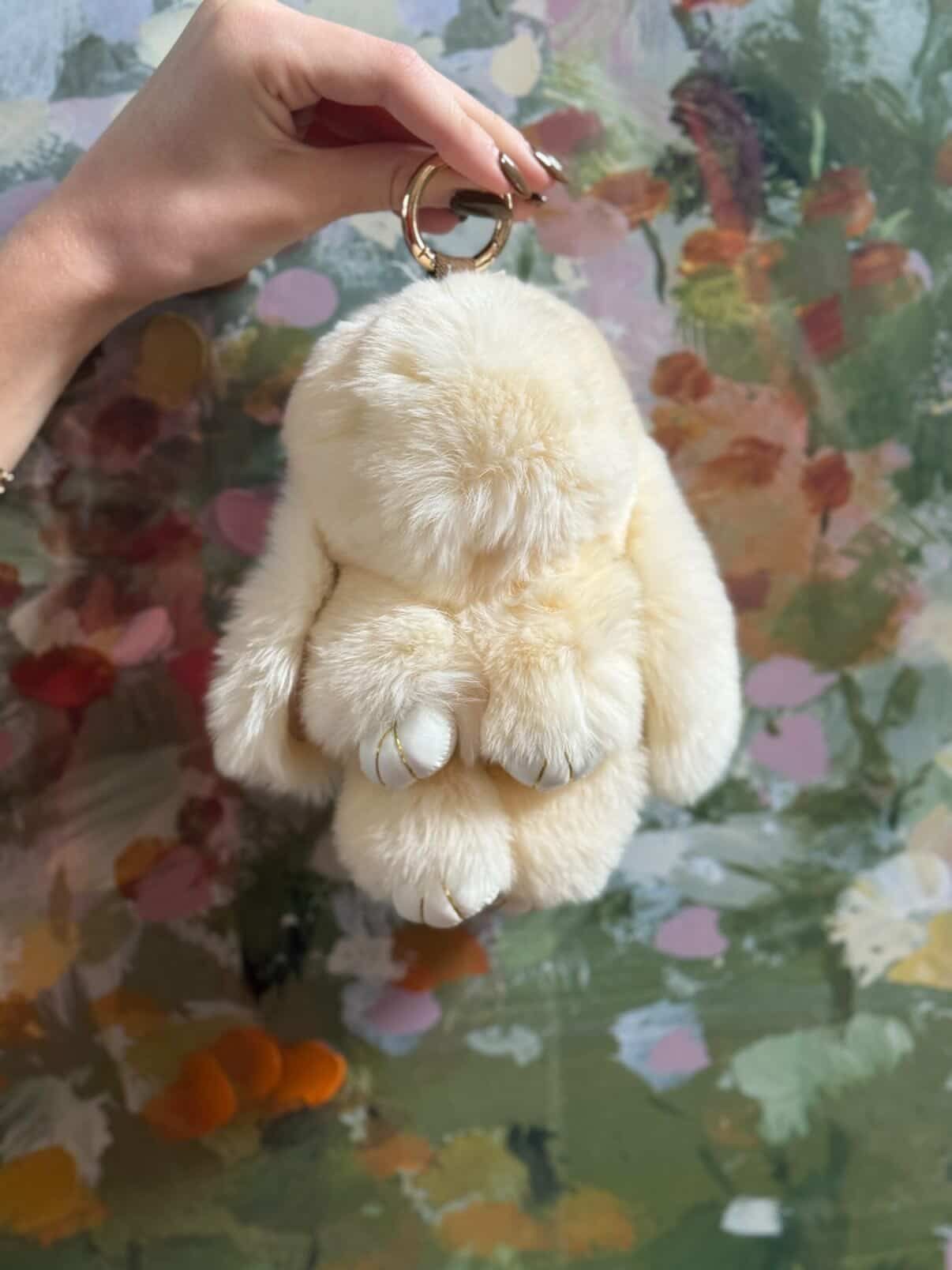Large Baby Bunny Keychain