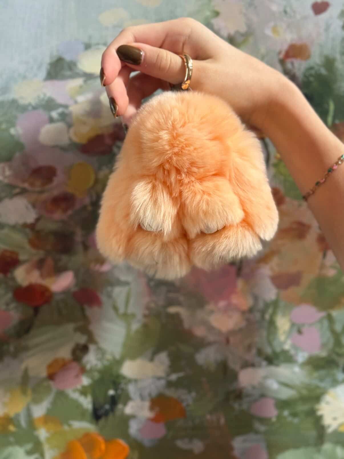 Small Baby Bunny Keychain