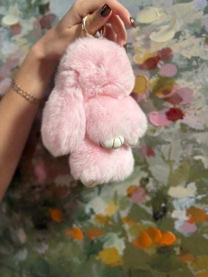Large Baby Bunny Keychain