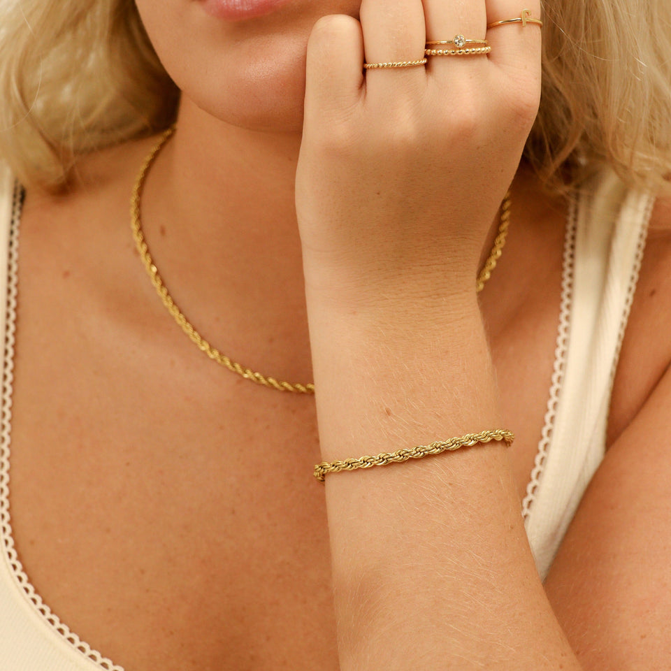 Rope Chain Bracelet - Cluster