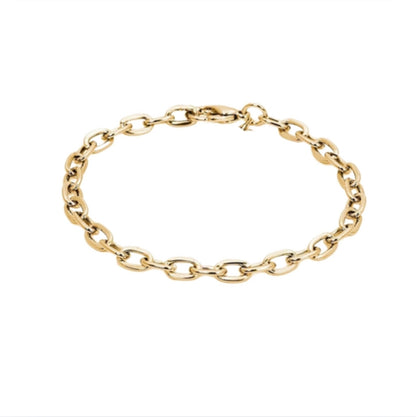 Gold Chunky Round Bracelet