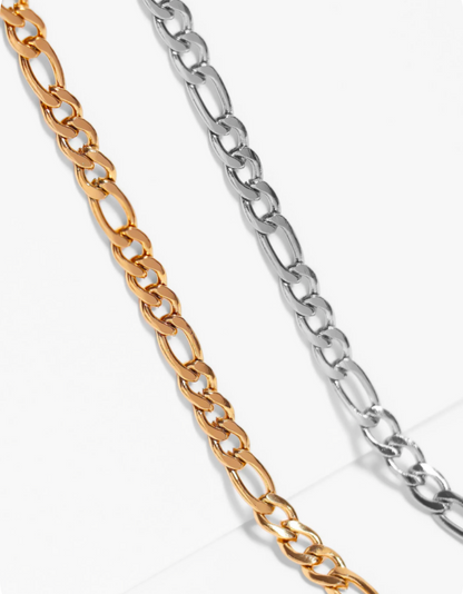 Silver Figaro Chain Necklace