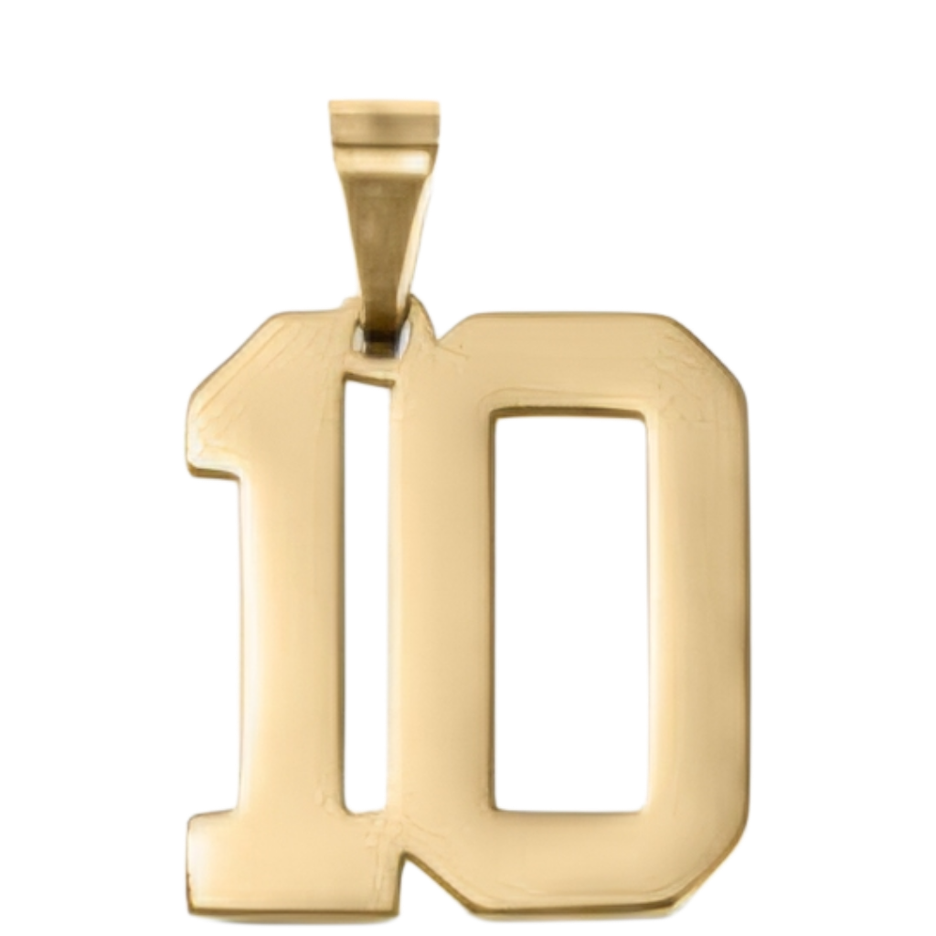 Large Gold Number Sports Collection